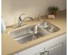 Sterling UCL3322R McAllister Undercounter High/Low Double-Basin Kitchen Sink