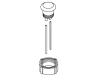 Kohler 1036156-SC Satin Chrome Push Button & Rod Assembly Kit