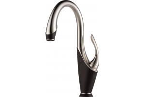 Brizo 64355LF-SSCO Vuelo Cocoa Bronze/Stainless Steel Single Handle Pull-Down Kitchen Faucet with Smarttouch Technology