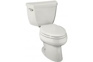 Kohler Wellworth K-3422-0 White Elongated Toilet with Left-Hand Trip Lever
