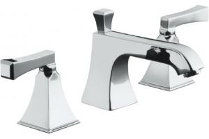 Kohler Memoirs Stately K-454-4V-CP Polished Chrome 8-16\" Widespread Bath Faucet with Stately Lever Handles
