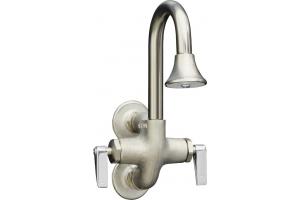 Kohler Cannock K-8892-RP Rough Plate Wash Sink Faucet with Spray and Lever Handles