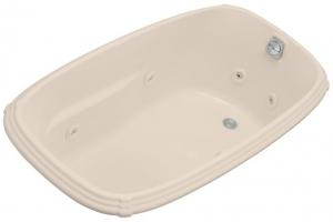 Kohler Portrait K-1014-HA-55 Innocent Blush 5\' Whirlpool Bath Tub with Custom Pump Location