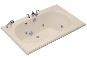 Kohler Memoirs K-1170-HH-55 Innocent Blush 5.5\' Whirlpool Bath Tub with Custom Pump Location