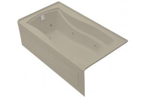 Kohler Mariposa K-1224-HL-G9 Sandbar Mariposa 5.5\' Whirlpool Bath Tub with Integral Apron, Heater and Left-Hand Drain