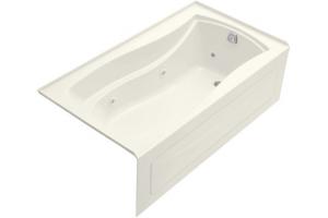 Kohler Mariposa K-1224-HR-96 Biscuit Mariposa 5.5\' Whirlpool Bath Tub with Integral Apron, Heater and Right-Hand Drain