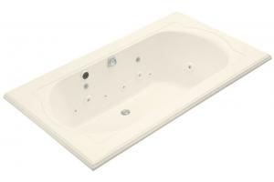 Kohler Memoirs K-1418-AH-S1 Biscuit Satin 6\' Whirlpool Bath Tub with Spa Experience