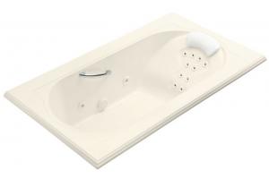 Kohler Memoirs K-1418-M-S1 Biscuit Satin 6\' Whirlpool Bath Tub with Massage Experience