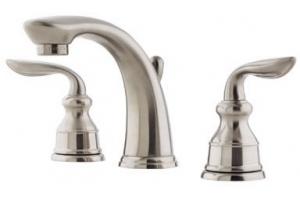 Price Pfister Avalon 49-CB0K Brushed Nickel 8-15\" Wideset Bath Faucet with Pop-Up